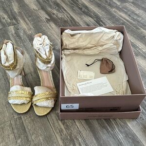 Gianvito Rossi glitter sandals. US Size 7 1/2.